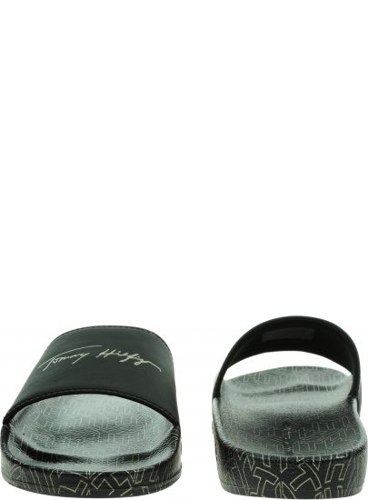 Klapki Damskie TOMMY HILFIGER Tommy Metalic Pool Slide FW0FW06312 BDS