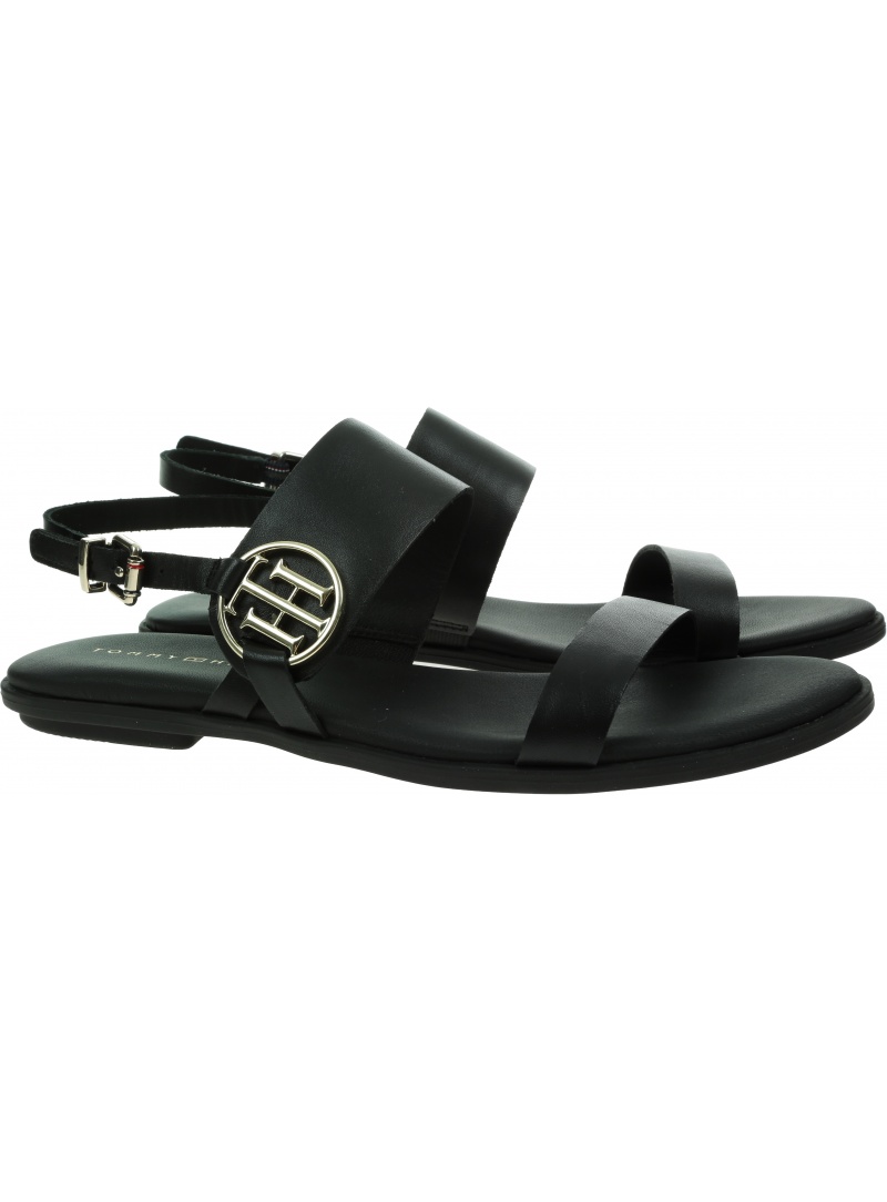Sandały TOMMY HILFIGER Round Th Flat Sandal FW0FW06230 BDS
