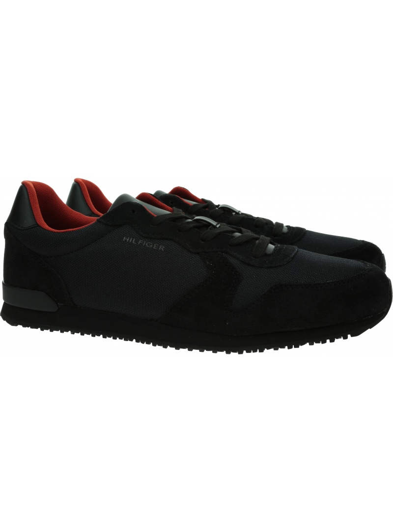 Sneakersy Męskie TOMMY HILFIGER Iconic Material Mix FM0FM04022 BDS