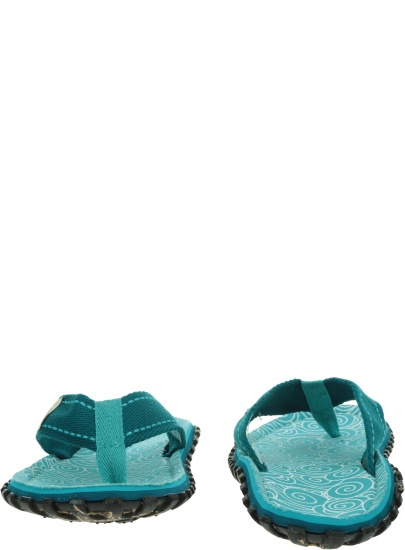 Japonki GUMBIES Islander Canvas Turquoise Swirls