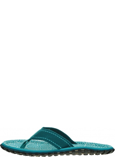 Japonki GUMBIES Islander Canvas Turquoise Swirls