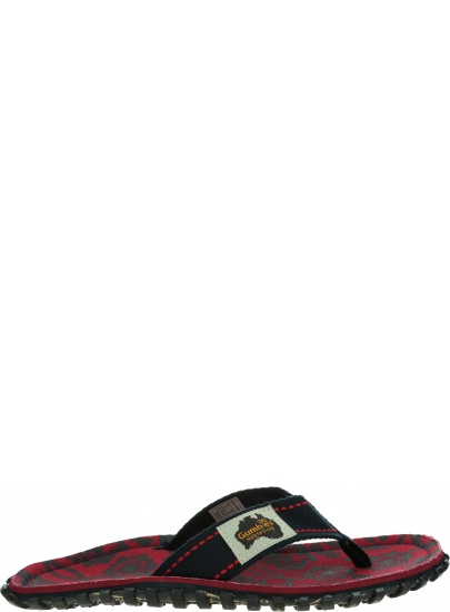 Japonki GUMBIES Islander Canvas Red Blue Rose
