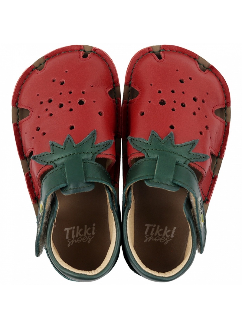 Sandały Truskawki Barefoot TIKKI Aranya 02 Strawberry