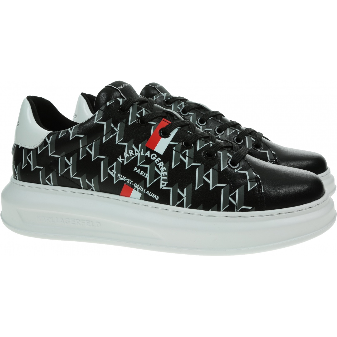 Sneakersy KARL LAGERFELD Kapri Mens Mono Maison Lo Lace KL52589 000