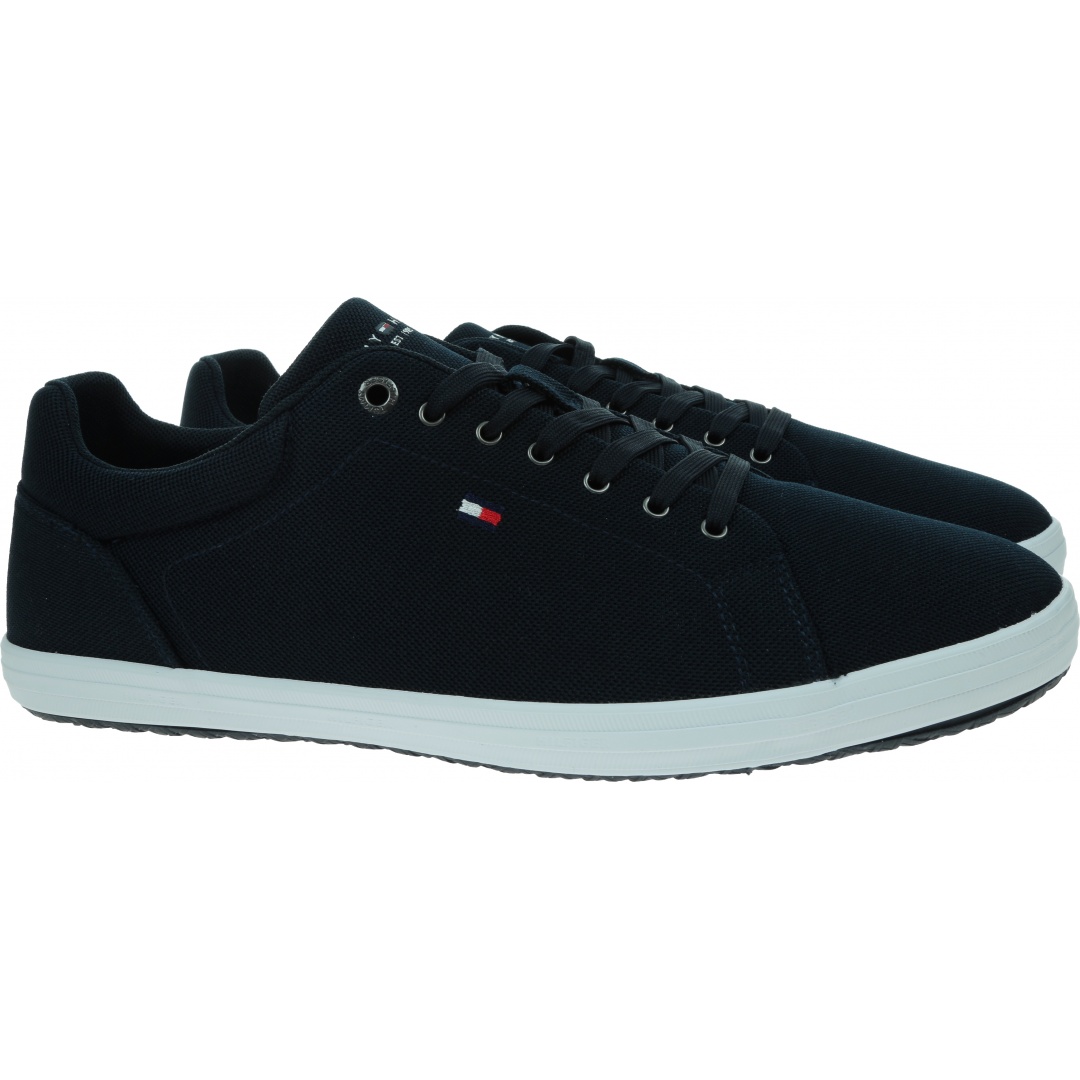 Granatowe Trampki TOMMY HILFIGER Iconic Vulc Mesh Logo FM0FM04034 DW5
