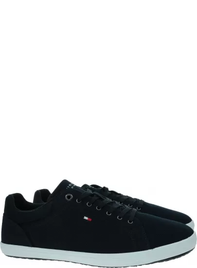 Granatowe Trampki TOMMY HILFIGER Iconic Vulc Mesh Logo FM0FM04034 DW5