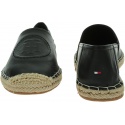 Espadryle Damskie TOMMY HILFIGER Th Logo Leather Espadrille FW0FW06168 BDS