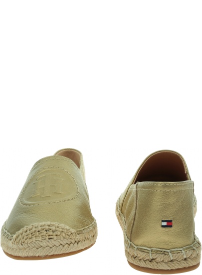 Espadryle Damskie TOMMY HILFIGER Th Logo Metallic Espadrille FW0FW06318 0LJ