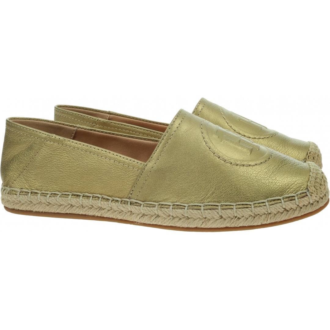 Espadryle Damskie TOMMY HILFIGER Th Logo Metallic Espadrille FW0FW06318 0LJ