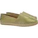 Espadryle Damskie TOMMY HILFIGER Th Logo Metallic Espadrille FW0FW06318 0LJ