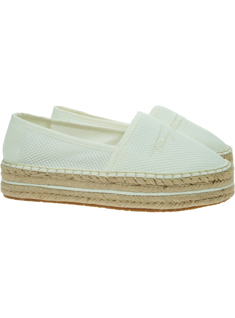 TOMMY HILFIGER Th Textured Flatform Espadrille FW0FW06433 YBL