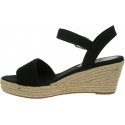 Espadryle TOMMY HILFIGER Th Textured Low Wedge Sandal FW0FW06555 BDS