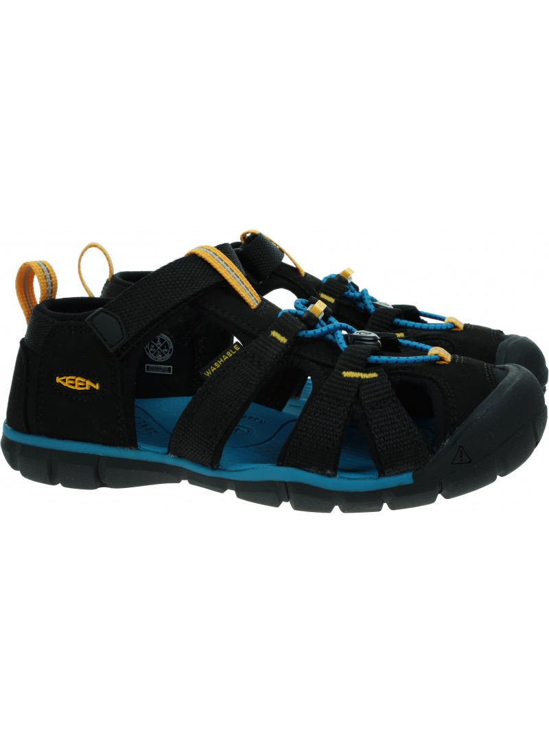 Sportowe Sandały KEEN Seacamp II Cnx Black/Keen Yellow 1025141 Sportowe Sandały KEEN Seacamp II Cnx Black/Keen Yellow 1025141