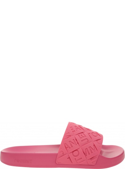 Klapki Damskie TOMMY JEANS Woven PoolSlide EN0EN01857 THW