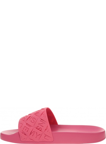 Klapki Damskie TOMMY JEANS Woven PoolSlide EN0EN01857 THW