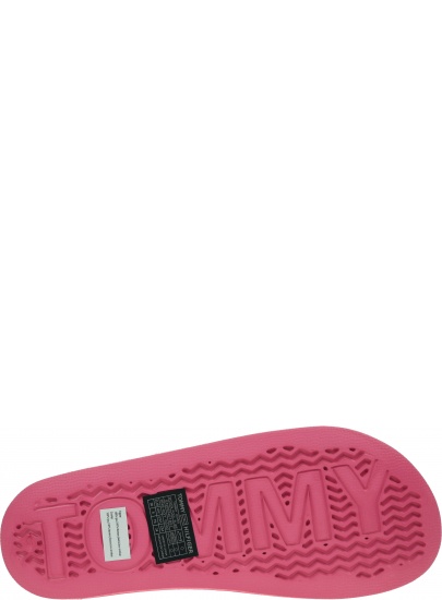 Klapki Damskie TOMMY JEANS Woven PoolSlide EN0EN01857 THW