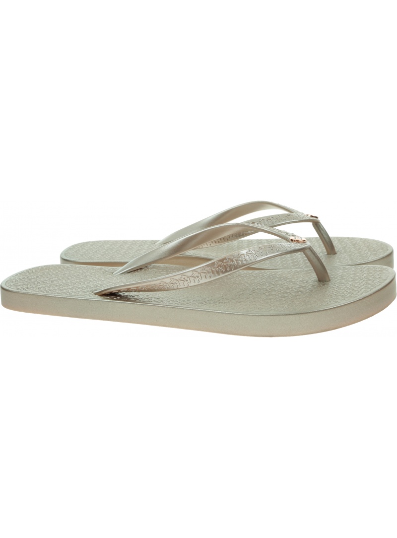 Japonki Damskie TOMMY HILFIGER Th Metallic Flat Beach Sandal FW0FW06445 0JV