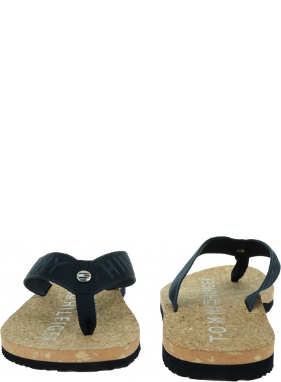 Japonki Damskie TOMMY HILFIGER Tommy Webbing Flat Beach Sandal FW0FW06527