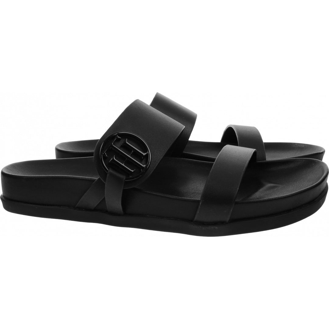 Klapki TOMMY HILFIGER Round Th Footbed Sandal FW0FW06481 BDS