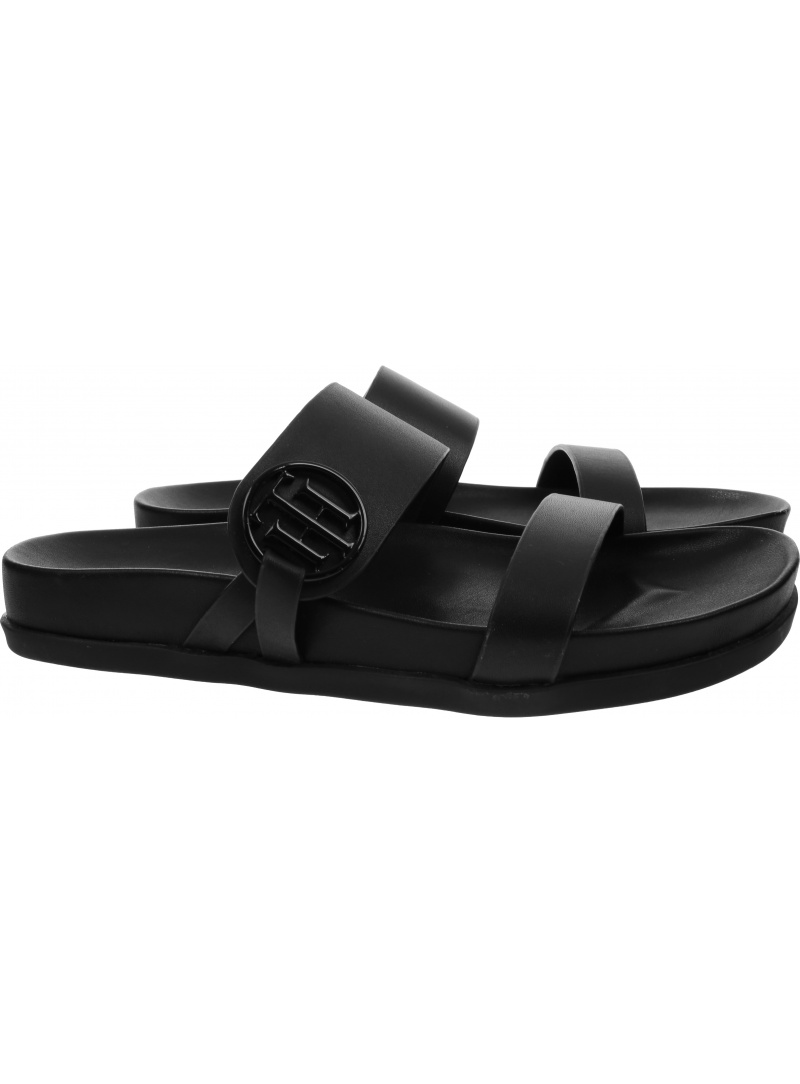 Klapki TOMMY HILFIGER Round Th Footbed Sandal FW0FW06481 BDS Klapki TOMMY HILFIGER Round Th Footbed Sandal FW0FW06481 BDS