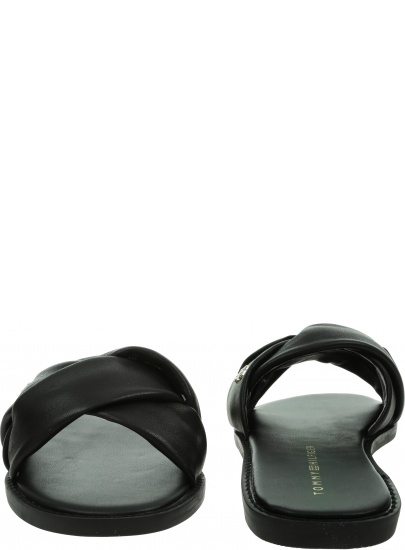Klapki TOMMY HILFIGER Feminine Weave Flat Sandal FW0FW06669 BDS