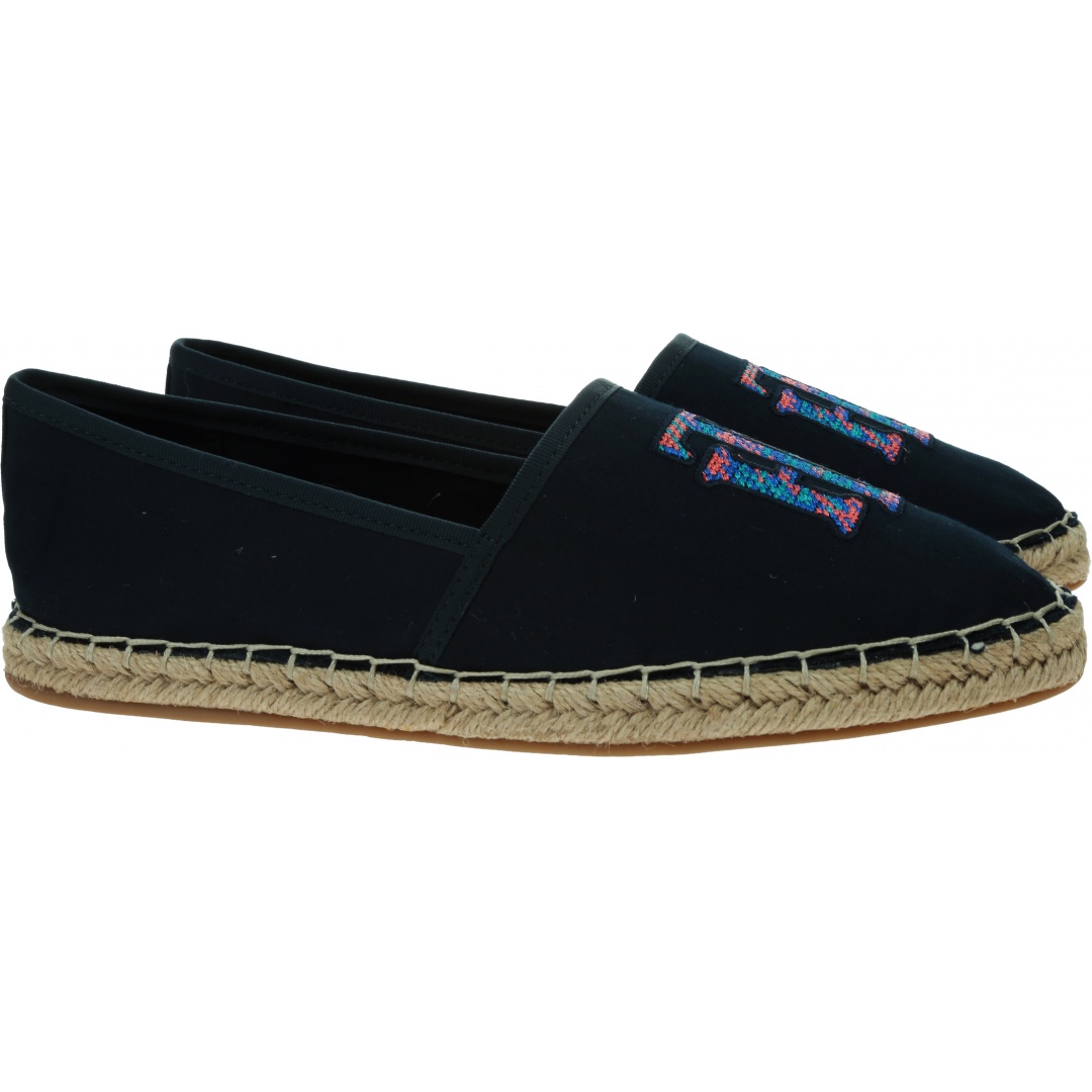 Espadryle Damskie TOMMY HILFIGER Th Logo Espadrille FW0FW06158 DW5