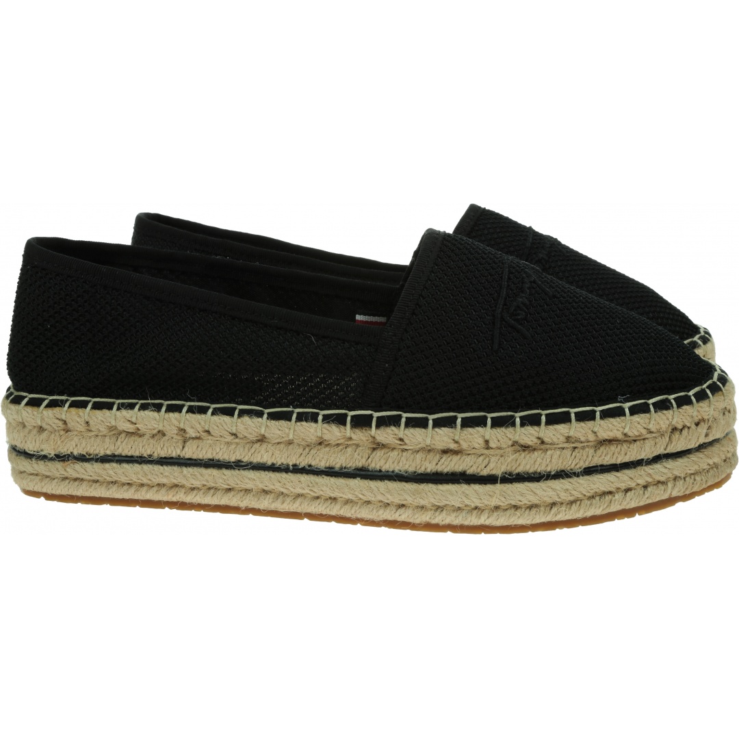 Espadryle Damskie TOMMY HILFIGER Th Textured Flatform Espadrille