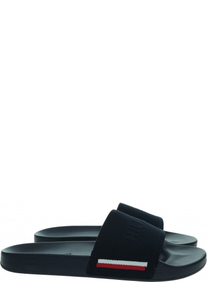 Klapki Męskie TOMMY HILFIGER Corporate Knited Beach Sandal FM0FM04062 DW5
