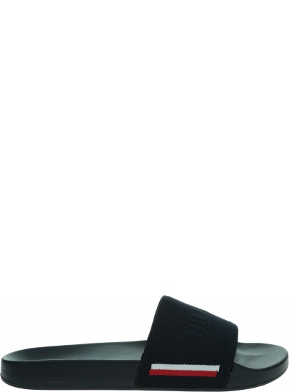 Klapki Męskie TOMMY HILFIGER Corporate Knited Beach Sandal FM0FM04062 DW5