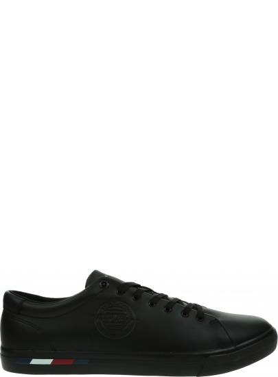 Trampki Męskie TOMMY HILFIGER Corporate Logo Leather Vulc FM0FM04076 BDS
