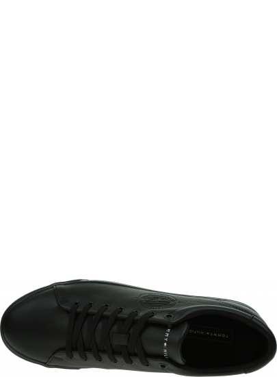 Trampki Męskie TOMMY HILFIGER Corporate Logo Leather Vulc FM0FM04076 BDS