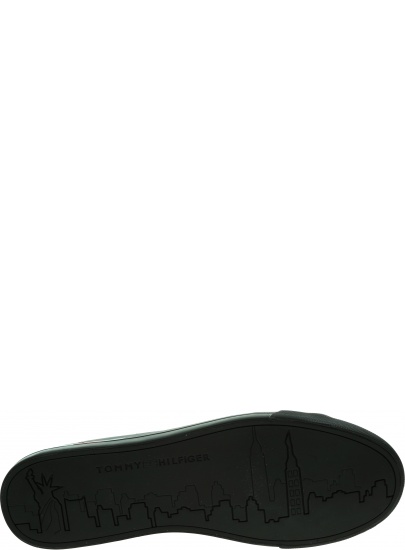 Trampki Męskie TOMMY HILFIGER Corporate Logo Leather Vulc FM0FM04076 BDS