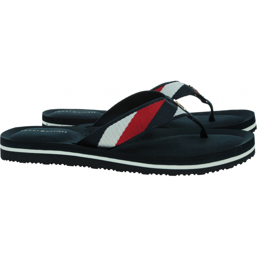 Japonki Damskie TOMMY HILFIGER Th Stripy Comfort Beach Sandal FW0FW06446