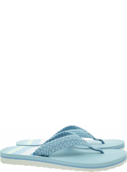 Japonki Damskie TOMMY HILFIGER Th Stripy Flat Beach Sandal FW0FW06443 C1O