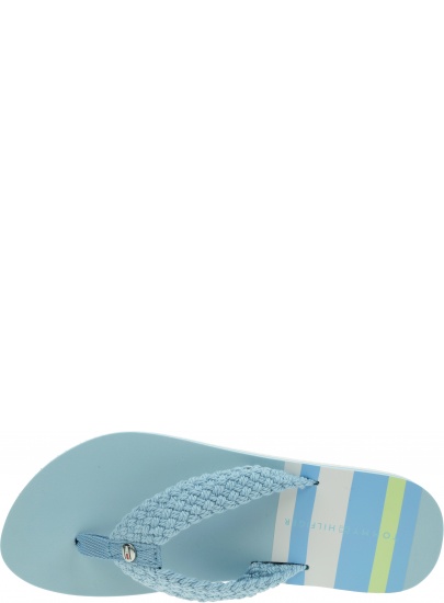 Japonki Damskie TOMMY HILFIGER Th Stripy Flat Beach Sandal FW0FW06443 C1O