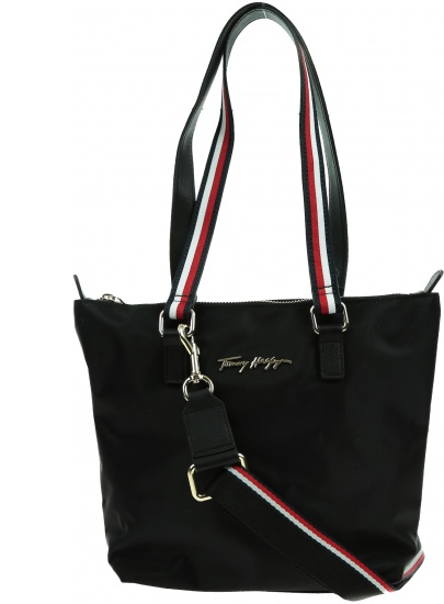 Torebka TOMMY HILFIGER Im New Nylon Small Tote AW0AW11164 BDS