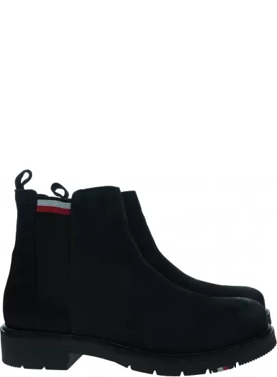 Męskie Sztyblety TOMMY HILFIGER Rwb Hilfiger Suede Chelsea FM0FM04202 DW5