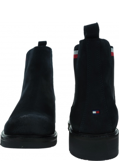 Męskie Sztyblety TOMMY HILFIGER Rwb Hilfiger Suede Chelsea FM0FM04202 DW5
