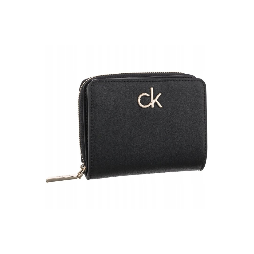 Portfel Damski CALVIN KLEIN Re-Lock Z/A Wallet W/Flap Md K60K608455 BAX