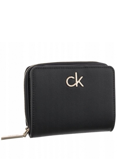 Portfel Damski CALVIN KLEIN Re-Lock Z/A Wallet W/Flap Md K60K608455 BAX