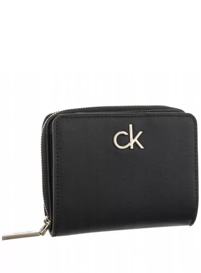 Portfel Damski CALVIN KLEIN Re-Lock Z/A Wallet W/Flap Md K60K608455 BAX