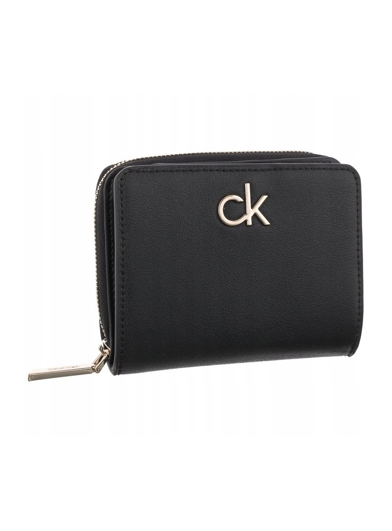 Portfel Damski CALVIN KLEIN Re-Lock Z/A Wallet W/Flap Md K60K608455 BAX
