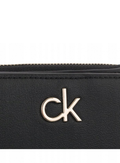 Portfel Damski CALVIN KLEIN Re-Lock Z/A Wallet W/Flap Md K60K608455 BAX