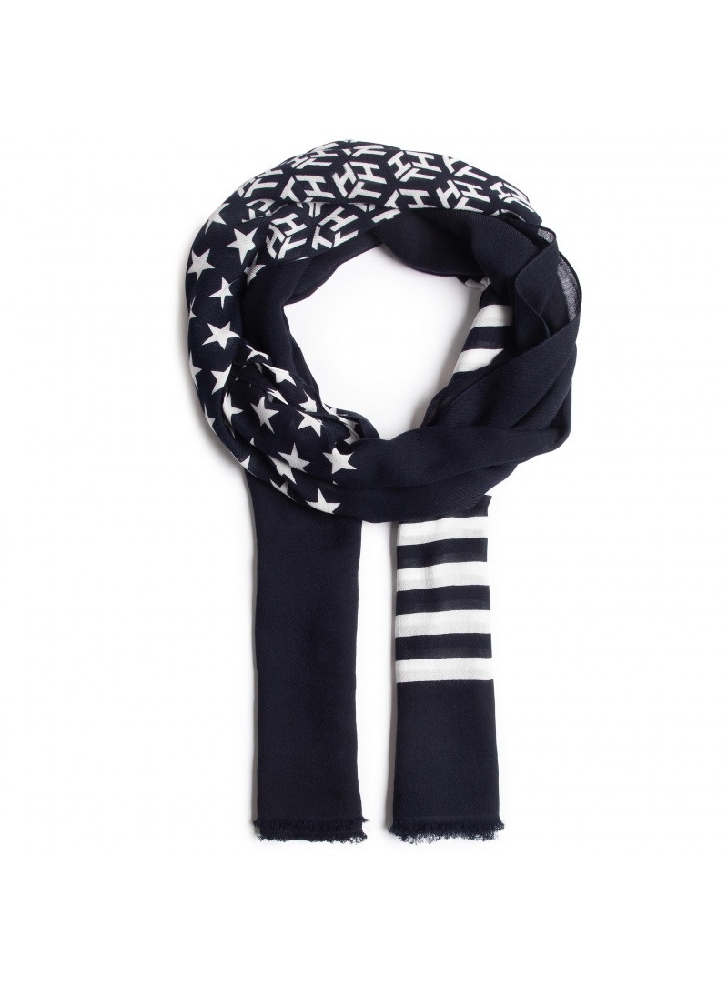 Szal TOMMY HILFIGER Signature Sequins Scarf AW0AW08619 0G1