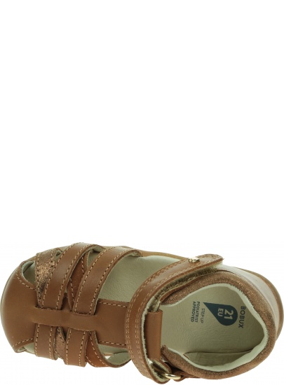 Zabudowane Sandały BOBUX Cross Jump Caramel 731107, Buty dla dziewczynki -  Sandały