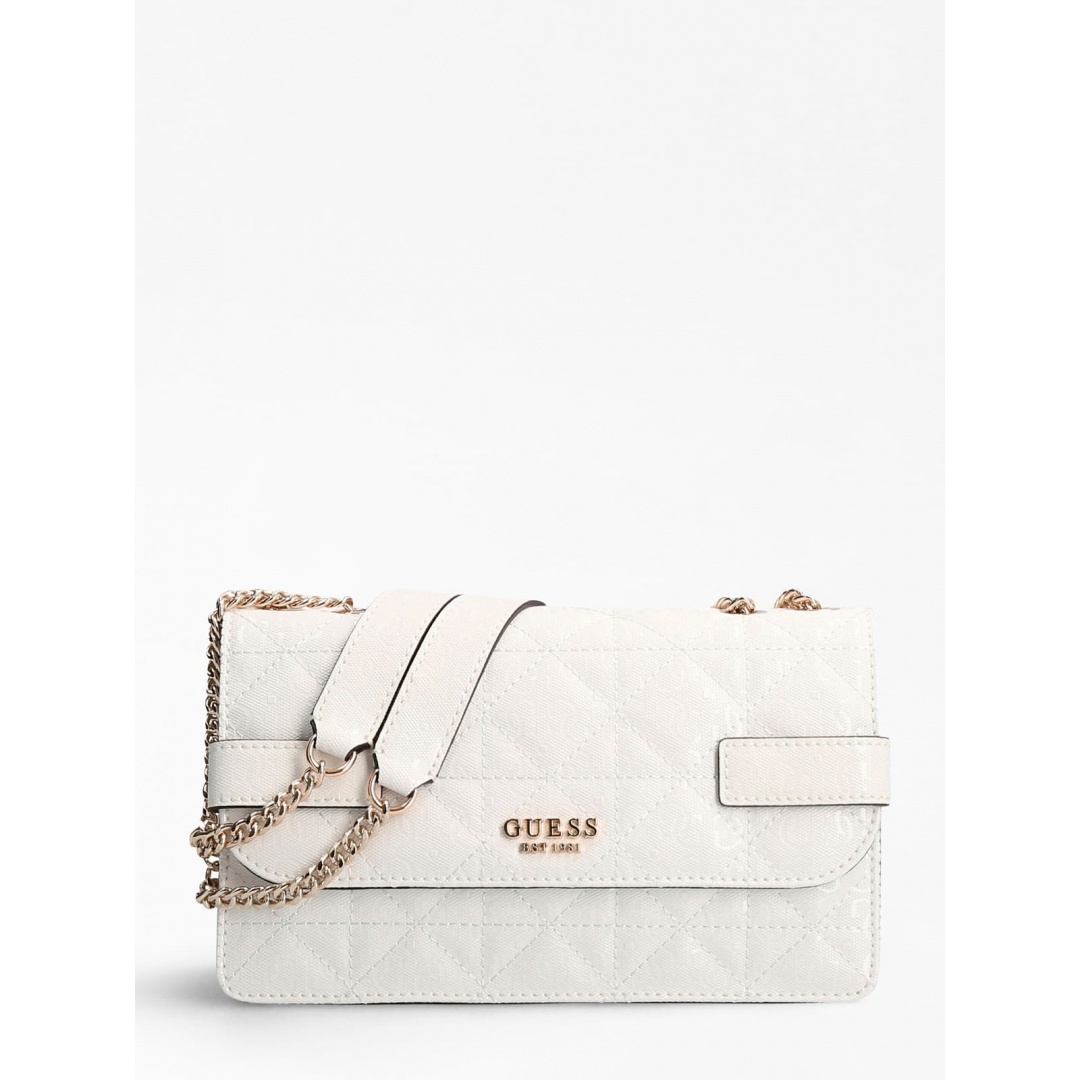 Torebka GUESS Malia Convertible Xbody Flap HWGG8488210 WHI