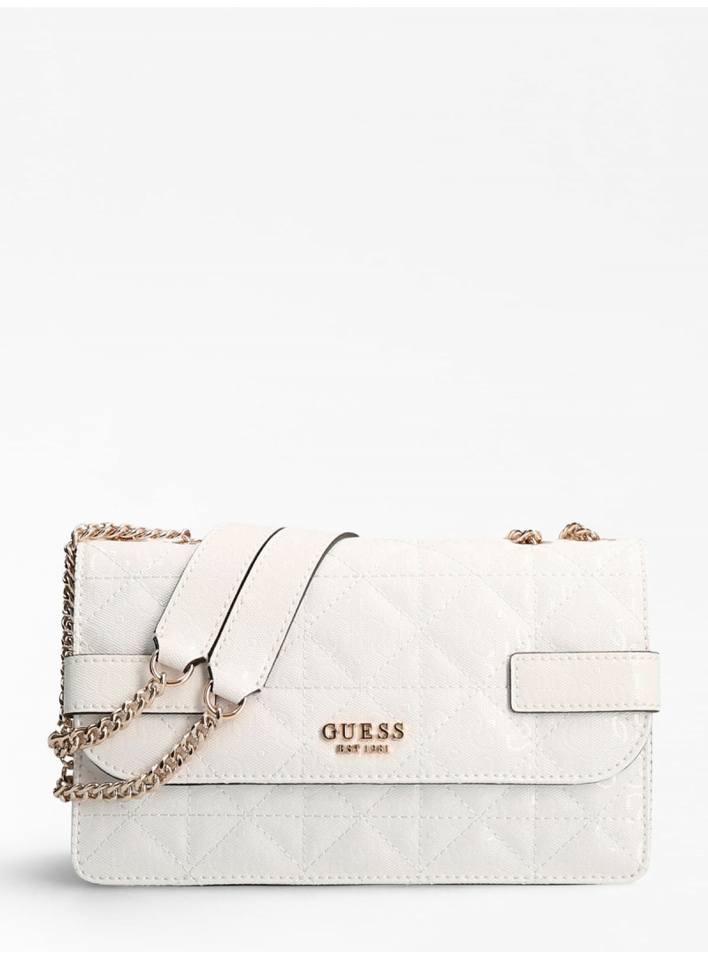 Torebka GUESS Malia Convertible Xbody Flap HWGG8488210 WHI