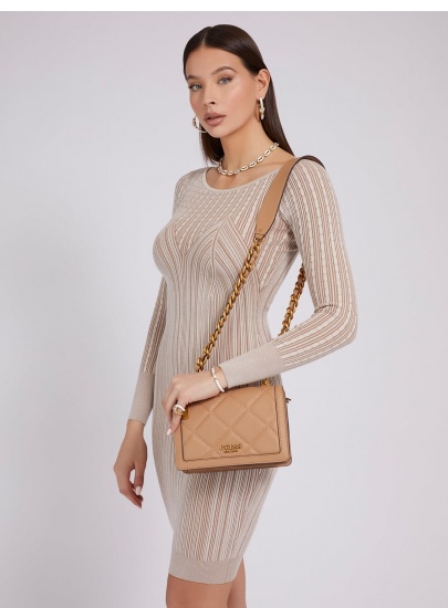 Listonoszka GUESS Abey Girlfriend Satc HWQB8558210 BEI