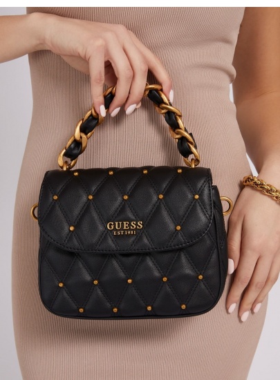 Torebka do Ręki GUESS Triana Flap Shoulder HWQS8553190 BLA