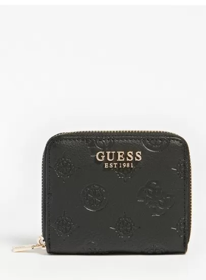 Portfel Damski GUESS Helaina Slg Small Tr SWPG8403370 BLA